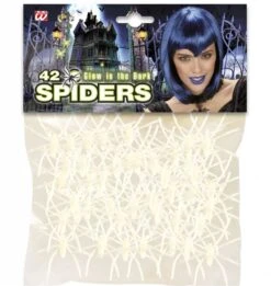 Zakje Met 40 Lichtgevende Spinnen Voor Halloween
