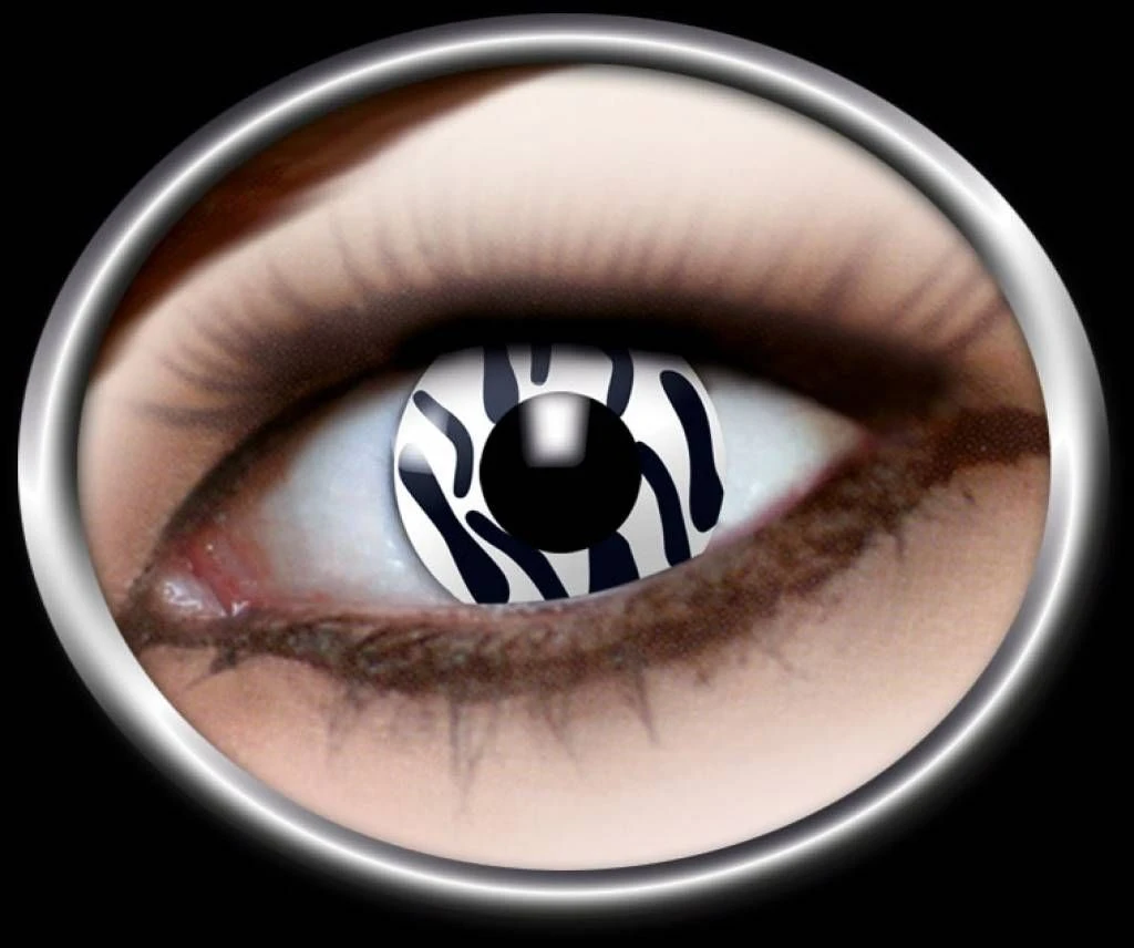 Zebra Contactlenzen Voor Halloween 1 Zebra Contactlenzen Voor Halloween