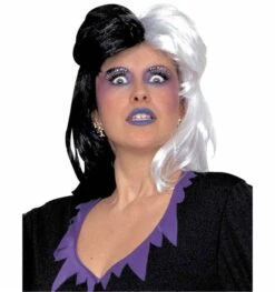 Zout En Peper Pruik Zwarte En Wit Haar