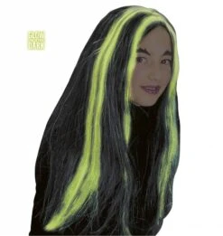 Zwart Grijze Kinder Heksenpruik Elisa -HalloweenkledingVerkoop zwart grijze kinder heksenpruik elisa 3