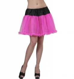 Zwart Roze Tule Heksen Petticoats Voor Halloween