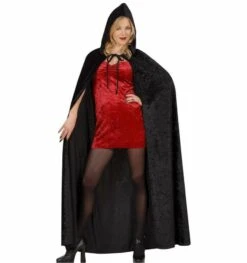 Zwarte Cape Of Mantel Voor Halloween