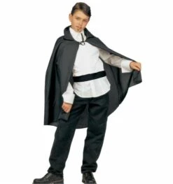 Zwarte Halloween Cape Voor Kinderen