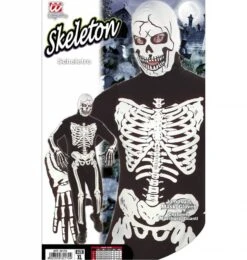 HalloweenkledingVerkoop -HalloweenkledingVerkoop zwarte skeletpakken met wit geraamte voor hallowee 1