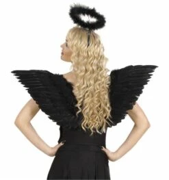 Zwarte Vleugels Voor Zwarte Engelen Voor Halloween -HalloweenkledingVerkoop zwarte vleugels voor zwarte engelen voor halloween 4